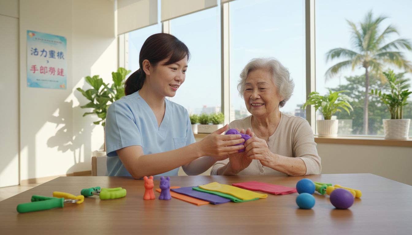 看護人員陪伴長者用餐